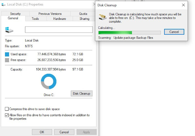 How to make windows 10 faster Disk cleanup