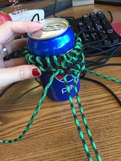 paracord can coozie