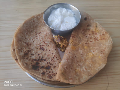 cornparatha , bhuttekaparatha