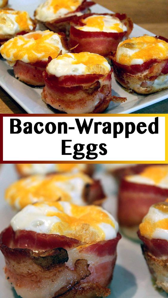 Bacon-Wrapped Eggs for Breakfast - Recipe Easy Dessert