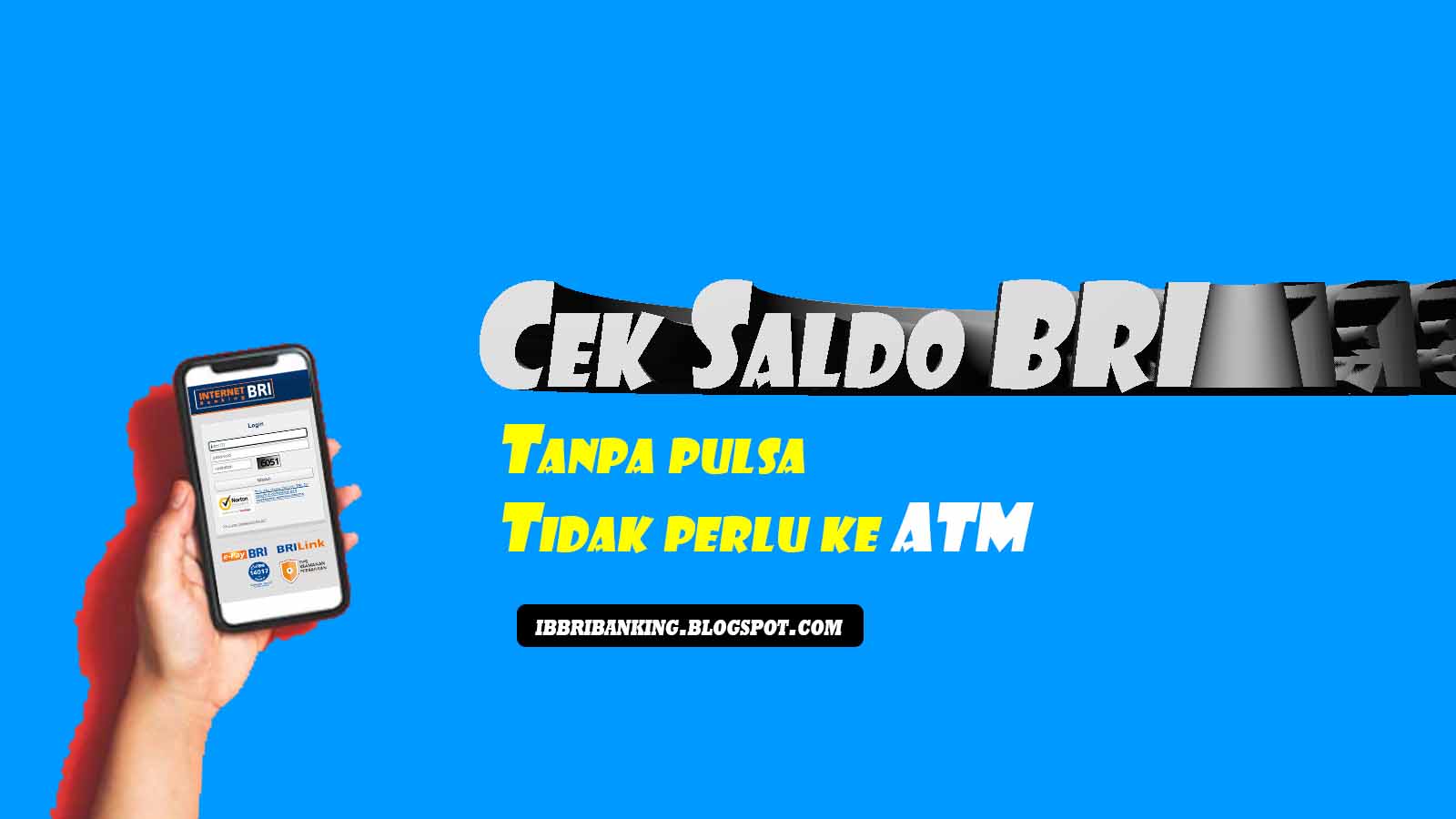 Cara cek saldo BRI lewat HP/handphone tanpa pulsa, SMS