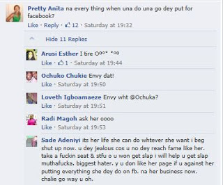 Fans blast Annie Idibia over facebook post that 4yrs old Isabel owns a phone