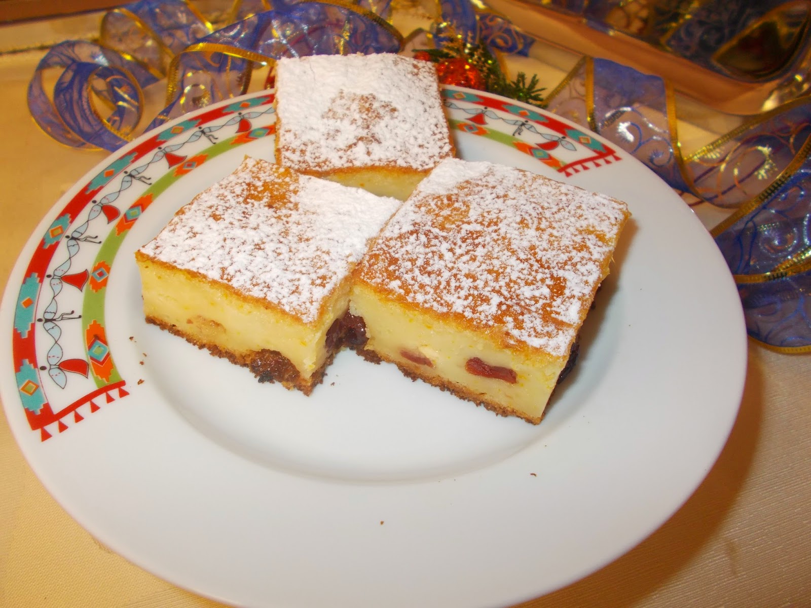Prajitura cu branza si merisoare