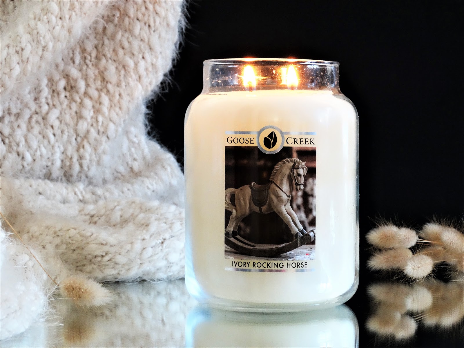 GOOSE CREEK IVORY ROCKING HORSE