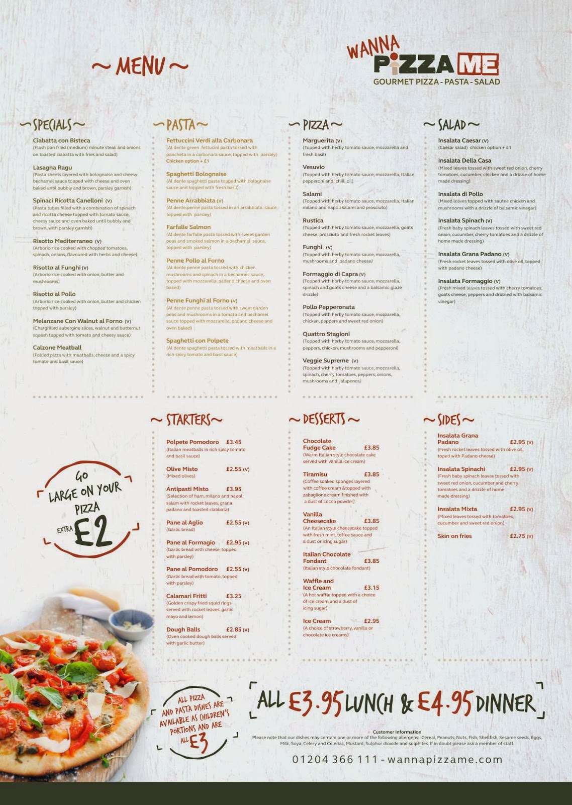 Pizza Me, Bolton Dollybakes