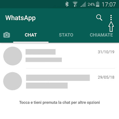 WhatsApp per Android Home