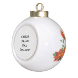 Custom Ceramic Ball Photo Christmas Ornament