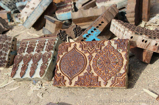 Wooden blocks of Ajrakh printing, Bhuj