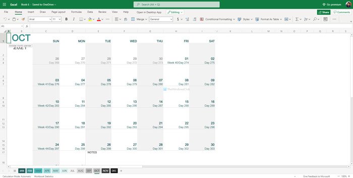 Лучшие шаблоны календарей Google Sheets и Excel Online