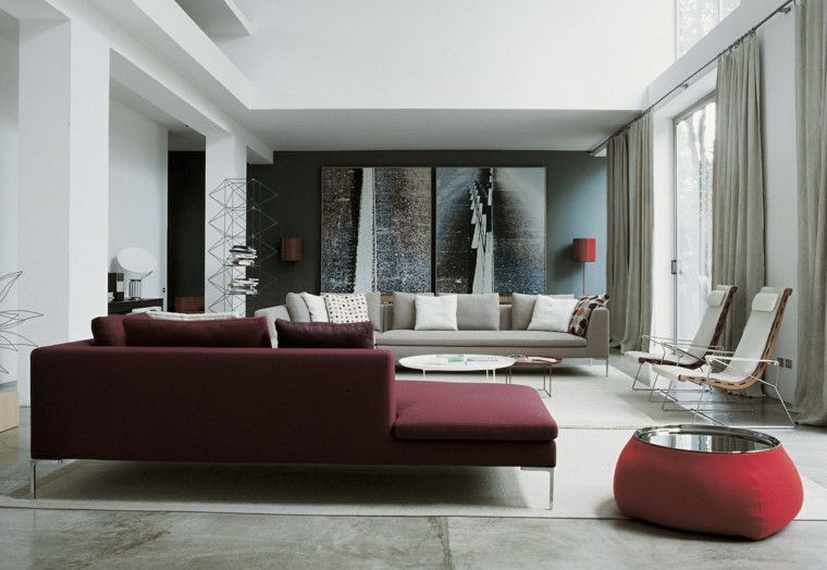 42 Impresionantes diseños modernos de sala de estar