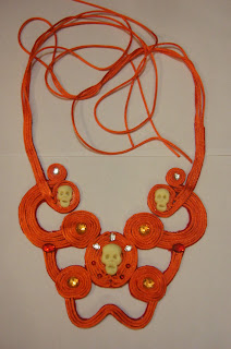 МК колье из шнура (за час)!