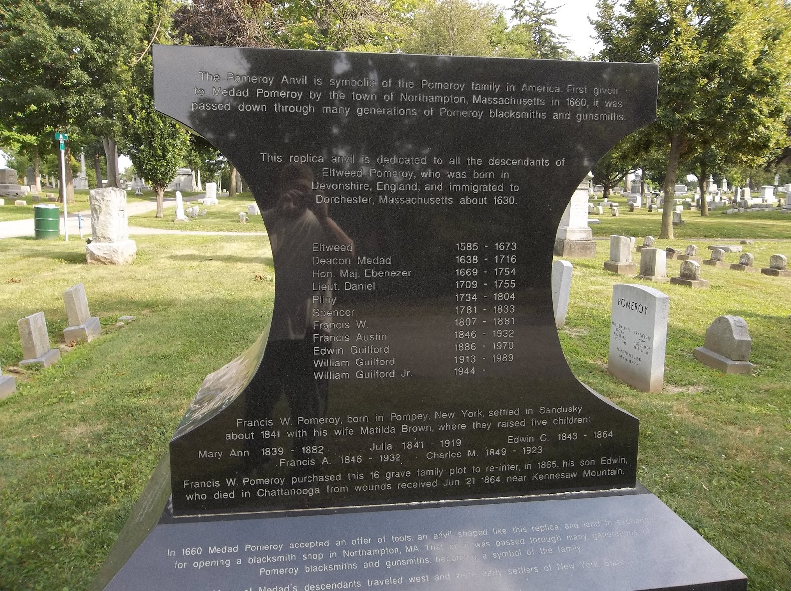 Travels of a Hobgoblin Taphophile Pomeroy family lot Oakland Cemetery