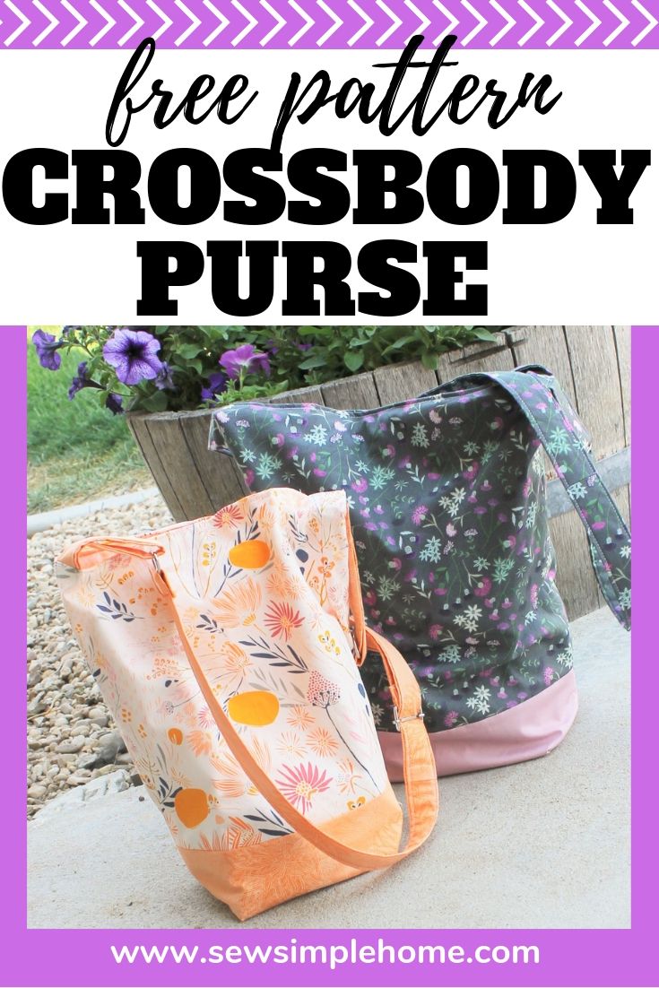Free Crossbody Purse PDF Sewing Pattern Sew Simple Home