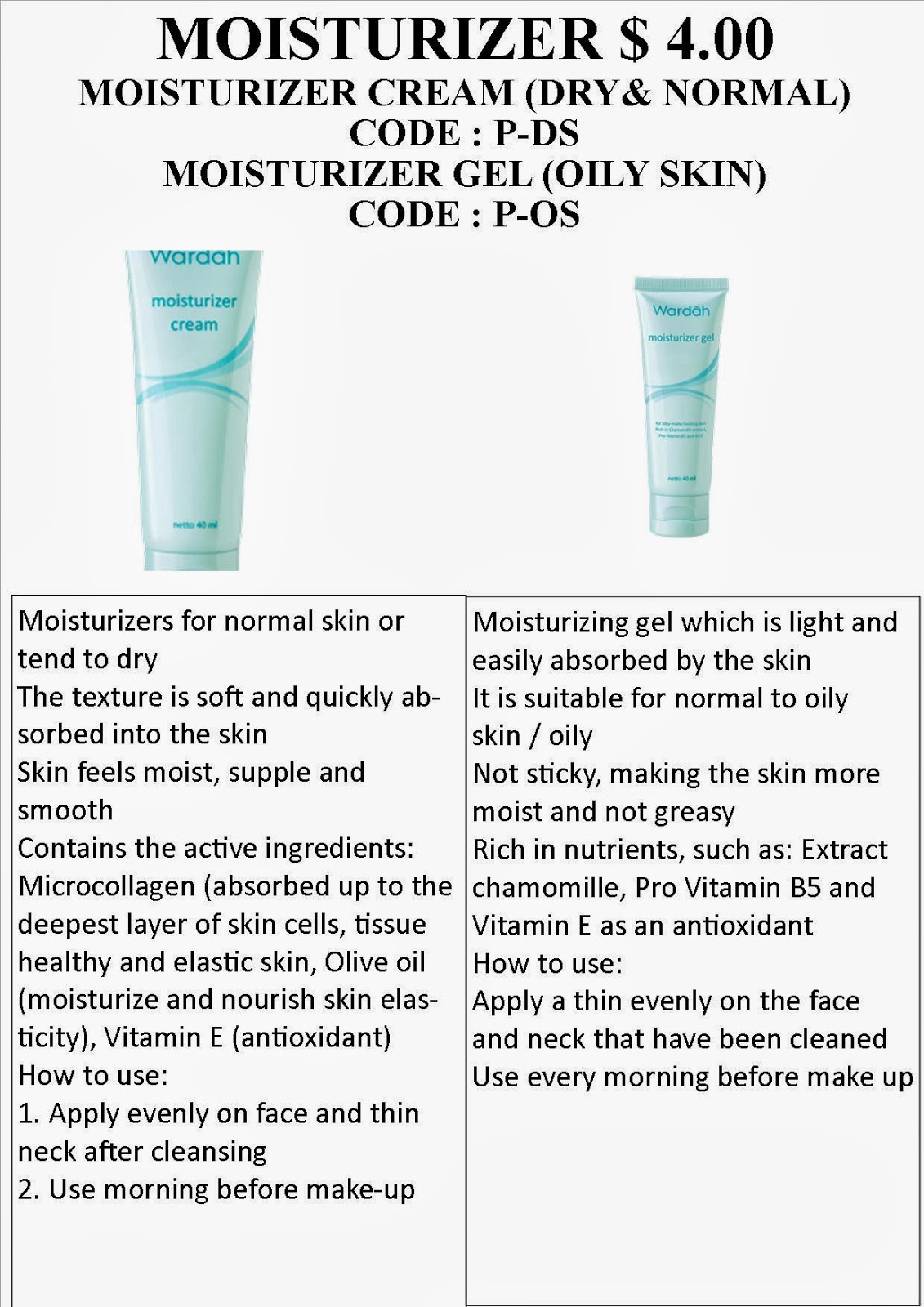 ONLINE SHOP MOISTURIZER