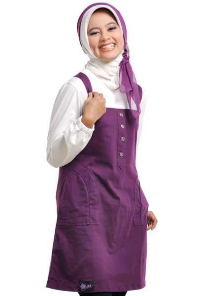 Mutif Kaos Muslimah: Mutif Atasan 44 Ungu