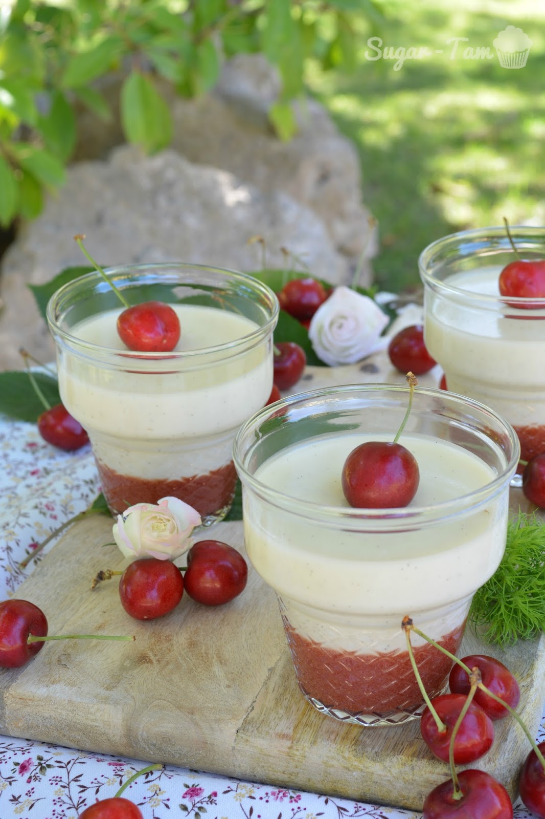 SugarTam Blog de Postres Panna Cotta con Culis de Cereza SugarTam Blog de Postres Panna Cotta con Culis de Cereza