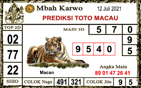 Prediksi Mbah Karwo Toto Macau Syair Merdu Hari Ini