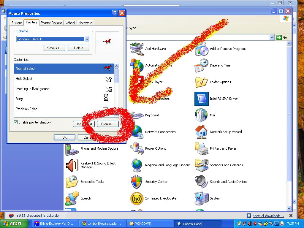 Bloggaholic: Cara Mengubah Mouse Pointers/Cursors