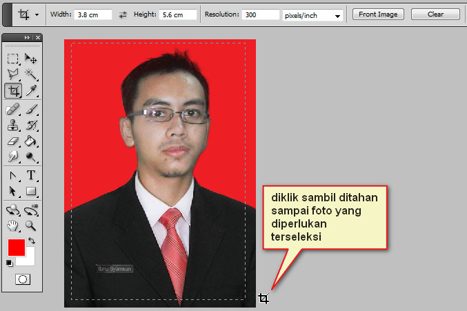 Cara praktis membuat pas foto dengan photoshop + tutorial 