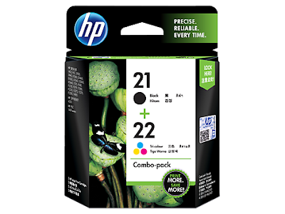 CC630AA HP 21 Black and 22 Tri Colour Ink Cartridge Combo Pack