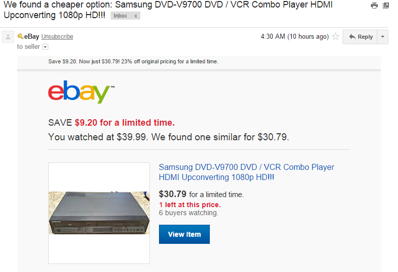 How Ebay is Giving Away Your Sales Leads On Watched Products