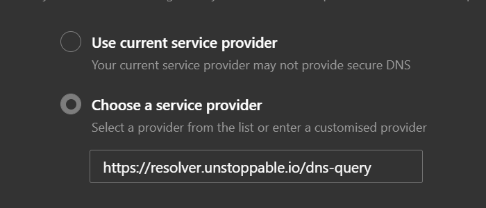 Proveedor de servicios personalizados en Edge