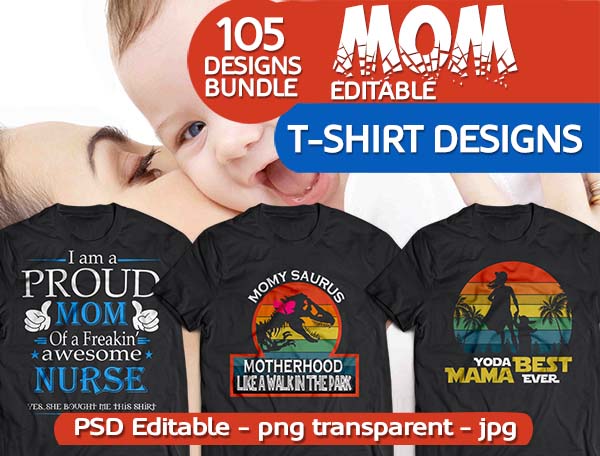 mom tshirt design bundle