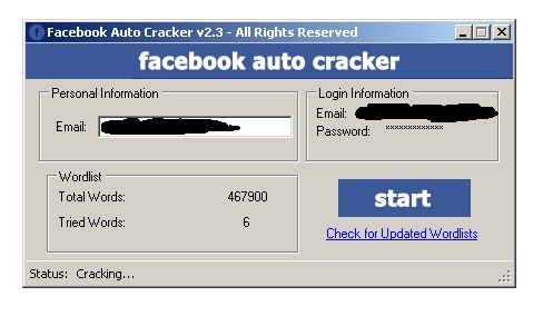 Yahoo Account Cracker