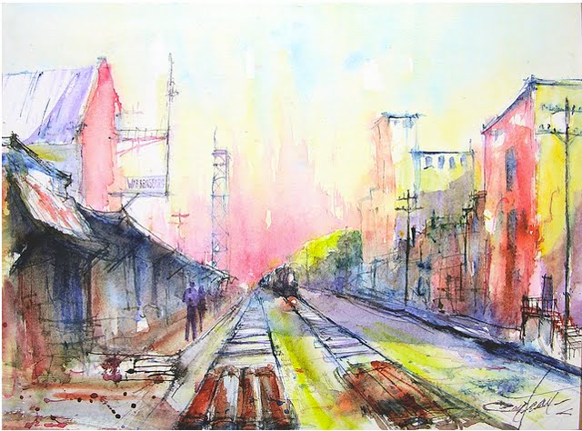 Watercolor photo by darkestimmortal green bay | Wedding Dresses: Watercolors