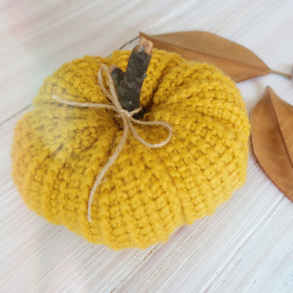 CALABAZA A CROCHET EN PUNTO TUNECINO DEL REVÉS