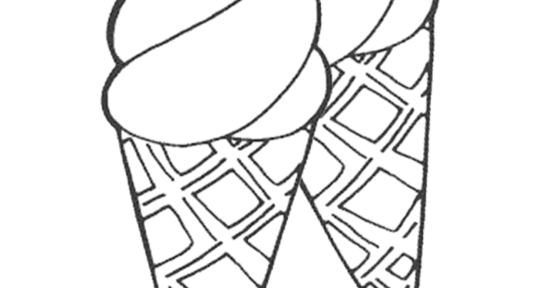 gambar es krim unicorn untuk mewarnai