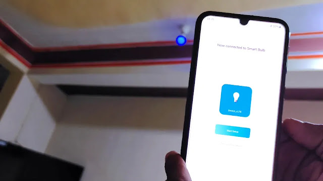 click on start setup how to configure smitch smart bulb