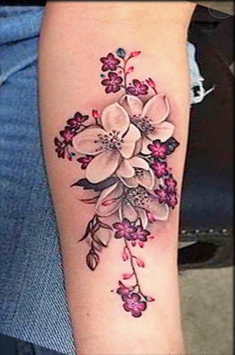 30 Artistic Flower Tattoo - Derelictattoo | A site that will rule all ...