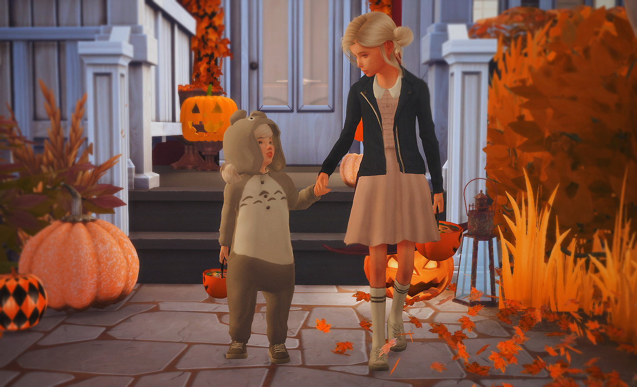 Trick or Treat Poses by somethingwickedsims
