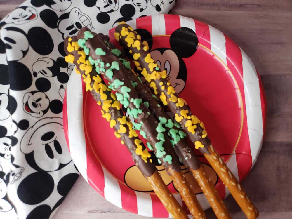 disney mickey mouse pretzel rods