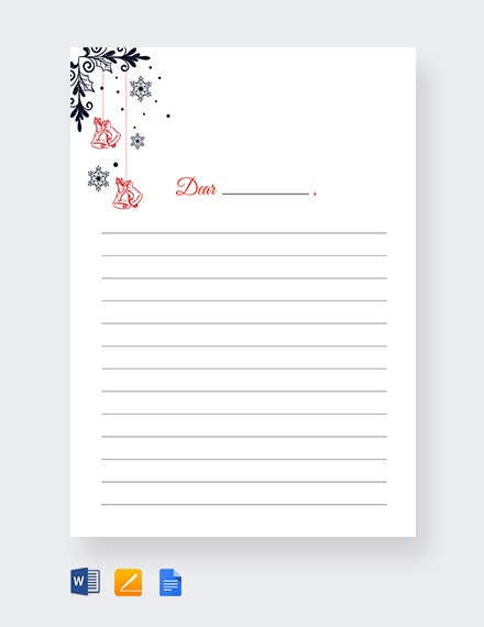 Fancy Lined Paper 2018 Birthday Letter