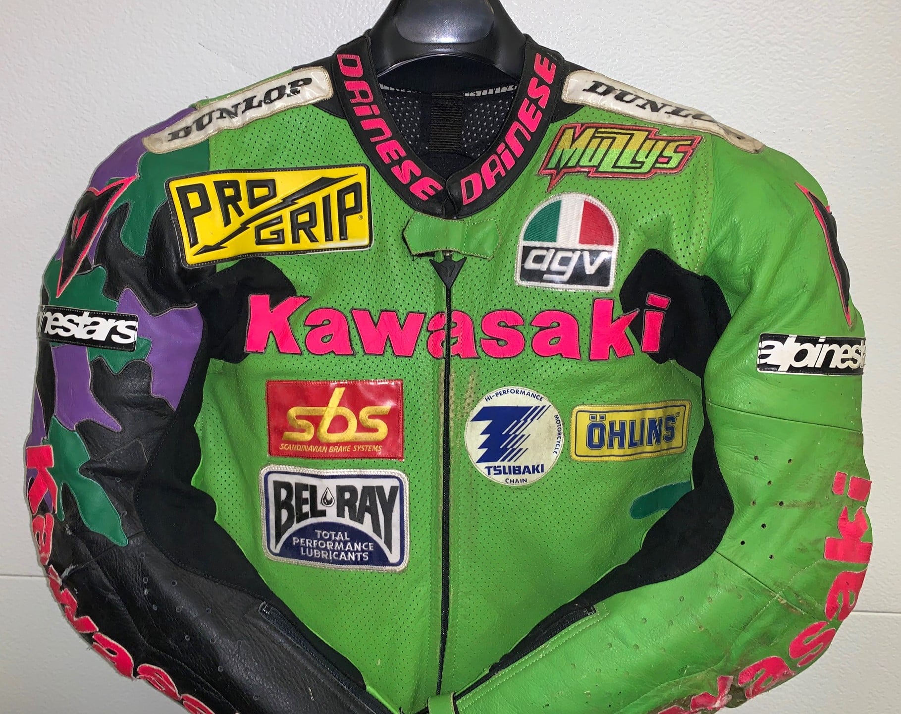 Racing Cafè: Dainese Racing Suit Anthony Gobert Team Kawasaki Muzzy ...