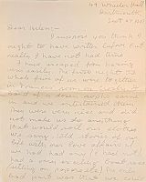 First page of letter from Whitcomb