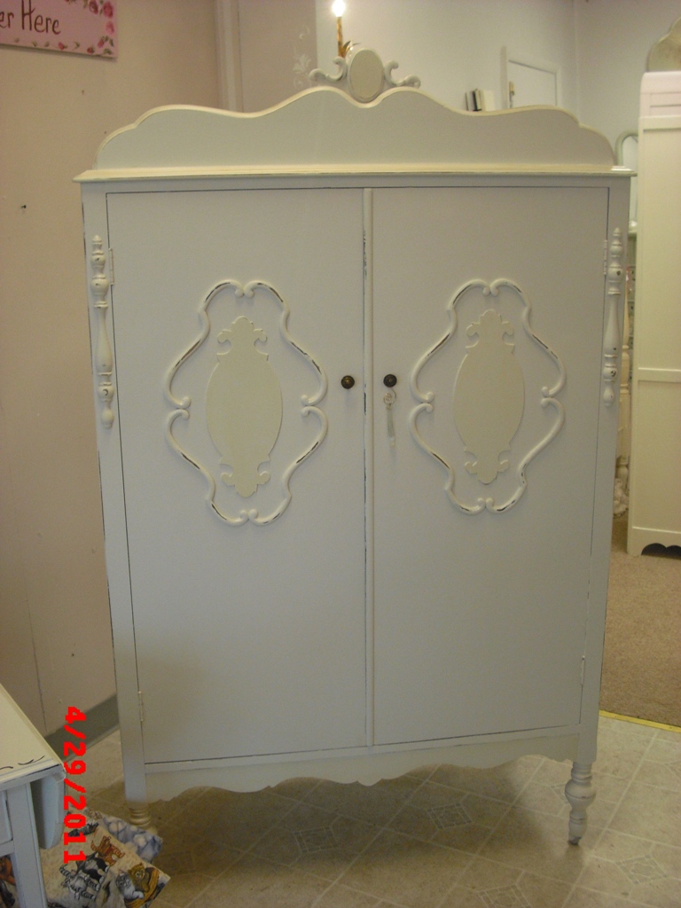 Handpainted Furniture Blog, Shabby Chic Vintage Painted Furniture Antique Painted Armoire