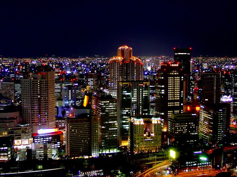 Osaka, a Largest City in Japan Osaka, a Largest City in Japan at Night