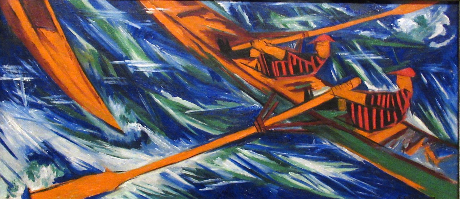 Гончарова велосипедист картина