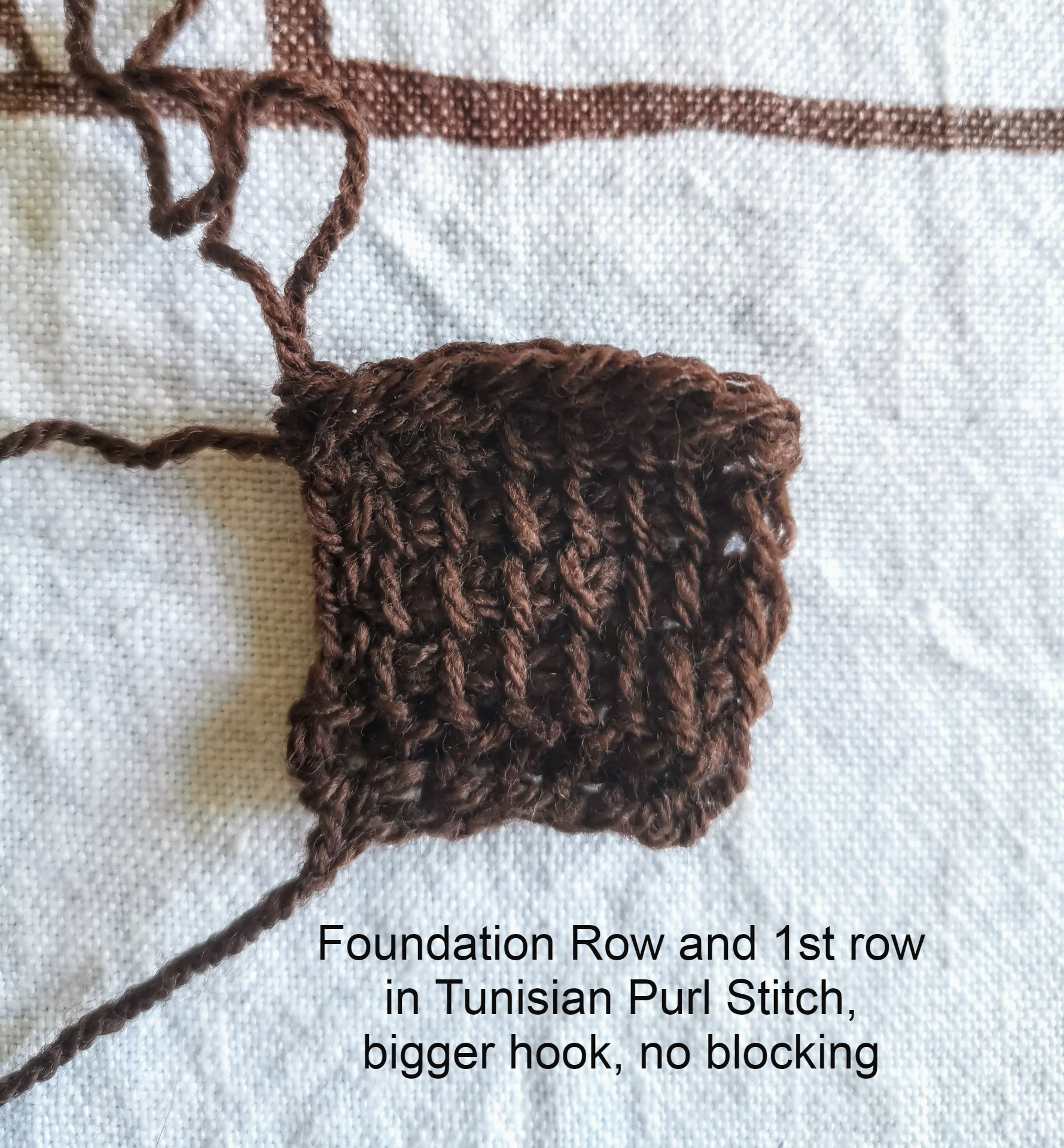 GAUGE AND CURLING (again!) IN TUNISIAN CROCHET