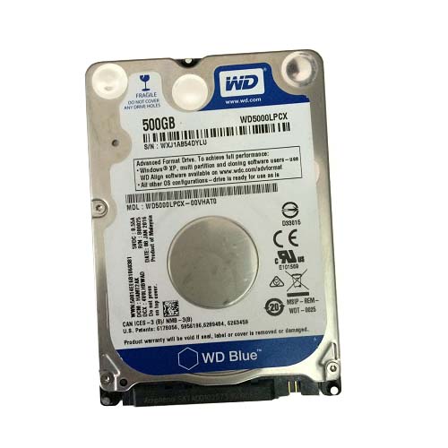 HDD Western 500GB Digital Scorpio Blue, 5400rpm, 8Mb Cache, Sata 3 (WD5000BEVT)