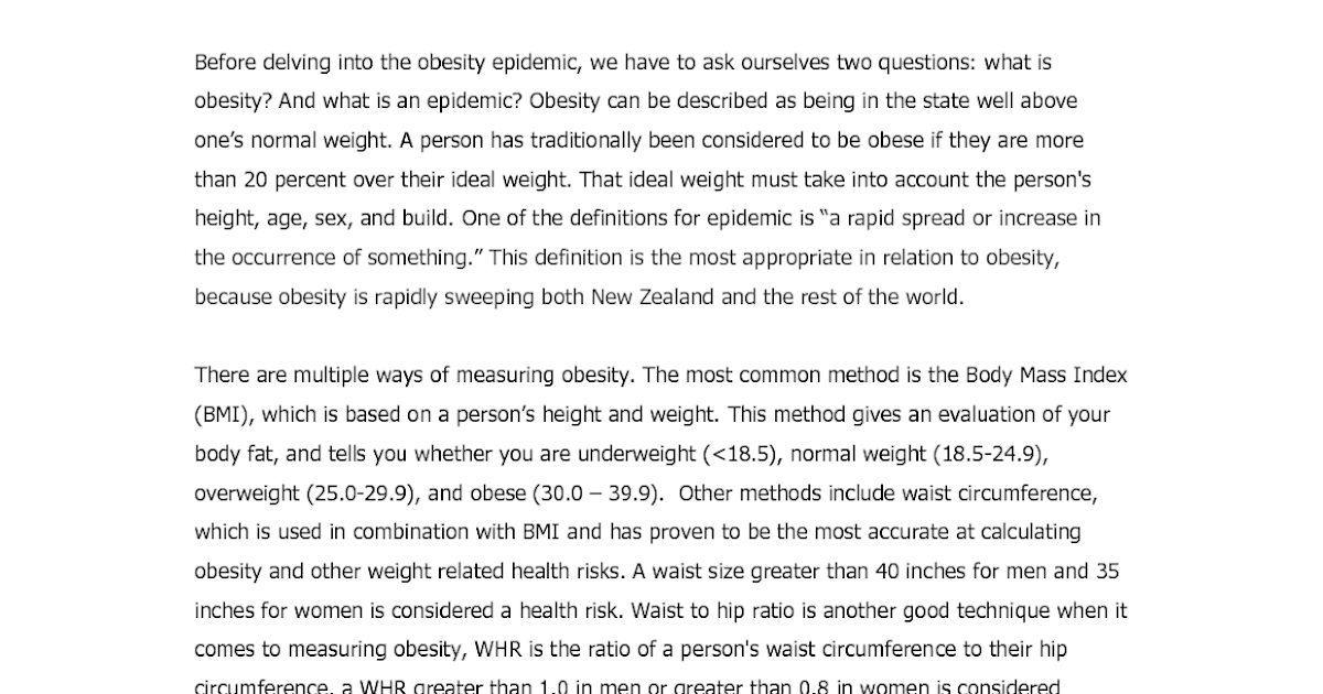 Obesity essay examples picture