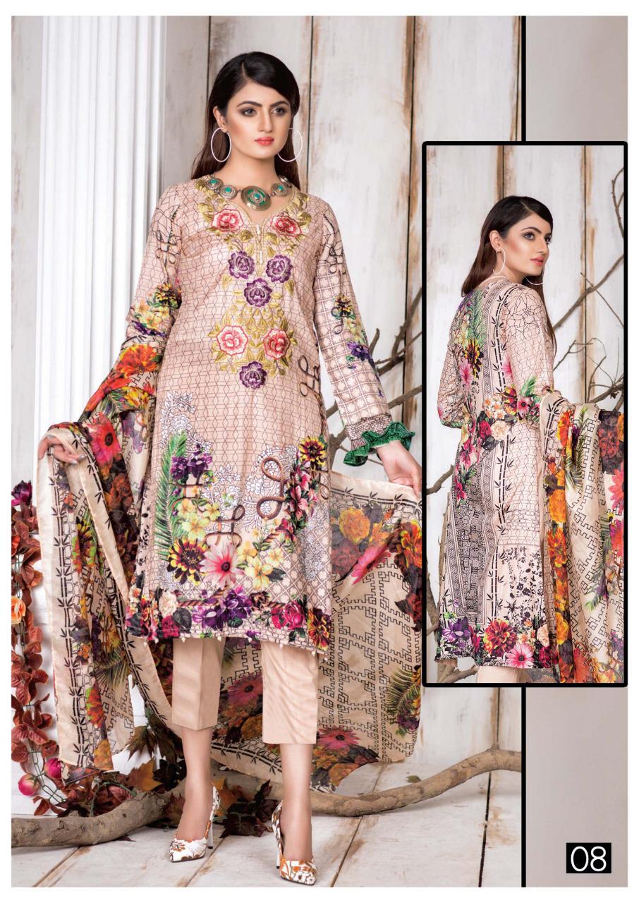 Noor textile maya Karachi print Pakistani dress material Diwan Fashion
