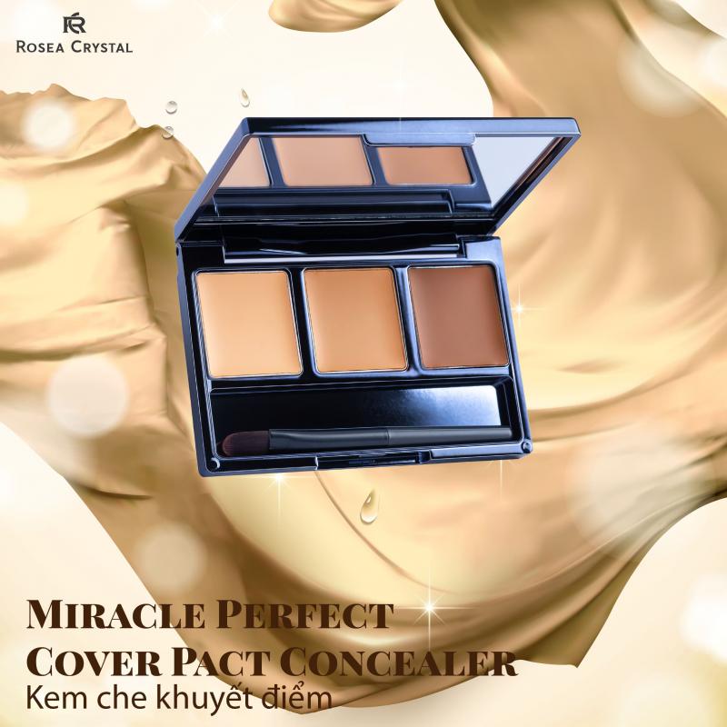 Kem Che Khuyết Điểm Rosea Crystal Miracle Perfect Cover Pact Concealer