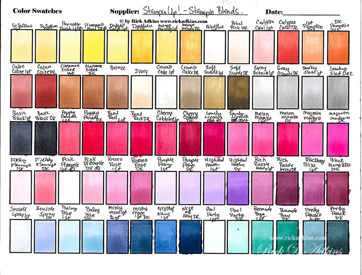 How to Create A Stampin Bends Color Chart And Why You Want To! Rick
