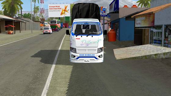 download mod bussid truck isuzu traga different by souleh art
