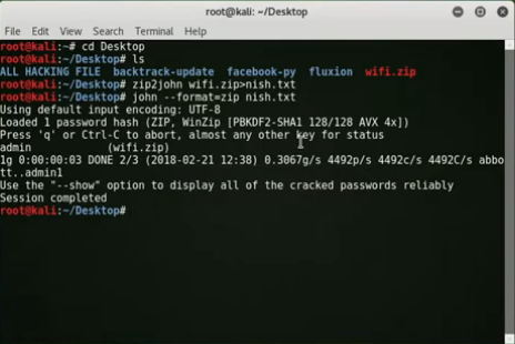 how to crack zip file password using cmd