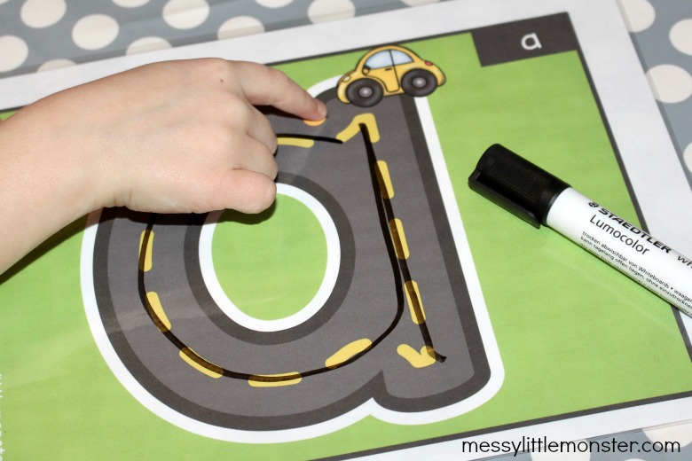 Alphabet Roads Letter Formation Printable Messy Little Monster